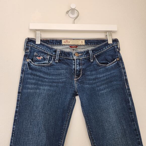 Y2K Hollister Micro Low Rise Bootcut Flare Jeans Cali Flare Denim Size 0 - Picture 3 of 8